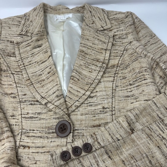100%silk WHBM Beige Blazer - Preowned - Picture 5 of 11